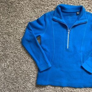 SOLD Tommy Bahama blue quarter zip ribbed pullover sweatshirt